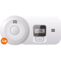 Elro Blue Line CBFS58R Rookmelder 4-pack + Koolmonoxidemelder