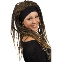Boland Pruik dreadlock Emily met haarband