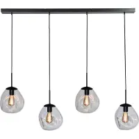 Masterlight Hanglamp Lava 4x goud glas