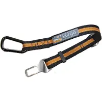Kurgo Direct to Seatbelt Tether - Veiligheidsriem voor Gordelhouder - Klik en klaar - Veilig onderweg - Oranje of Blauw - Zwart/Oranje