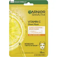 Garnier SkinActive Moisture Bomb Hydrating and Brightening Vitamin C Sheet Mask Set of 5