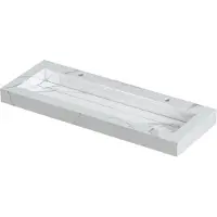 Ink Pitch Meubelwastafel 120x45cm Keramische Slab - Centraal - 2 Kraangaten - Statuario Glans - 8718835129842 - Rechthoekig - Wastafels,