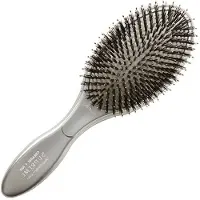 Olivia Garden Expert Care Oval Borstel Boar Bristle Silver
