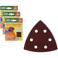 Veba 3x Veba Schuurschijf Met Klittenband Diamandvorm 96mm P80 P10 - Voordeelverpakking