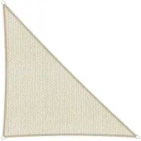 Brandplaza Schaduwdoek Sunfighters driehoek | Brandplaza kunststof wit 350x400 cm zonneschermen | NADUVI
