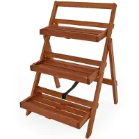 Casaria Plantenrek 3 Etaged Acaciahout 79x59x56cm
