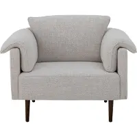Bloomingville Chesham Loungestoel, Wit, Polyester