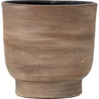 Bloomingville Venca Deco Bloempot, Bruin, Terracotta