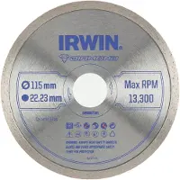 Irwin diamantzaagblad IW8087101 115mm voor haakse slijper - volle rand - 0,154 kg