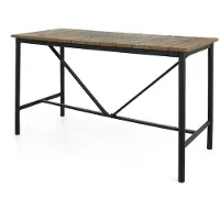 Apple Bee Milou bartafel aluminium/teak