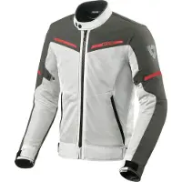REV'IT! Revit Airwave 3 motorfiets textiljas, wit/grijs, maat S