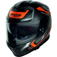 Nolan N80-8 Ally N-Com helm, zwart/oranje, maat XL (62)