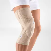 Bauerfeind GenuTrain P3 Kniebrace - Patella-opening - Kniebandage - Knie Support - Laterale Steun - Maat XXL - Beige