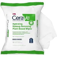 CeraVe Hydrating Facial Cleansing Makeup Remover Wipes - Plant Based - Geurvrij