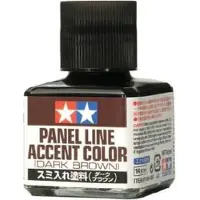 Tamiya Modelbouwdecoratie - 87140 Panel Line Accent Color - Dark Brown - 40ml Effecten potje