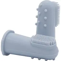 Difrax Lichtblauwe Vingertop Tandenborstel - 2 stuks