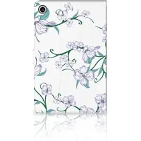 B2Ctelecom Lenovo Tab M10 Plus 3rd Gen 10.6 inch Uniek Tablet Cover Blossom White