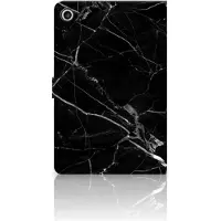 B2Ctelecom Lenovo Tab M10 Plus 3rd Gen 10.6 inch Leuk Tablet hoesje Marmer Zwart - Origineel Cadeau Vader