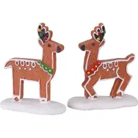 Lemax - Deer Delights, Set Of 2 - Kersthuisjes & Kerstdorpen