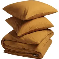 Yumeko Dekbedovertrek set Percal Katoen 260x220 Geel - Eco, Bio & Fairtrade
