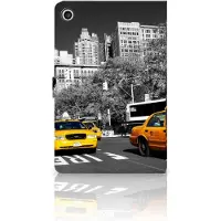B2Ctelecom Lenovo Tab M10 Plus 3rd Gen 10.6 inch Tablet Flip Case New York Taxi