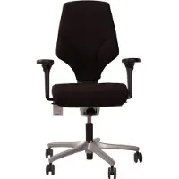 Giroflex Bureaustoel 64-8578 XL Standaard Bekleding Zwart Voetkruis Aluminium