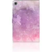 B2Ctelecom Hoes Lenovo Tab M10 Plus 3rd Gen 10.6 inch Pink Purple Paint
