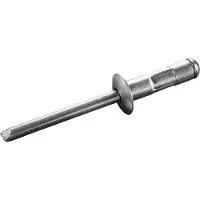 Goebel - 1000 x Multi-Grip blindklinknagels (Ø x L) 3,2 x 8 mm - Alu Aluminium AlMG 2,5 / RVS A2 - Vlakke kop - MULTI - 7770232800 - Popnagel