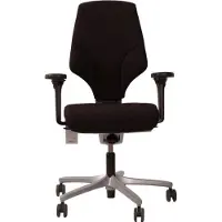 Giroflex Bureaustoel 64-8778 XL Comfort Bekleding Zwart Voetkruis Aluminium