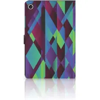 B2Ctelecom Lenovo Tab M10 Plus 3rd Gen 10.6 inch Tablet Beschermhoes Abstract Green Blue