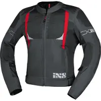 IXS Trigonis-Air, textieljas ,donkergrijs/grijs/rood ,M
