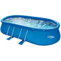 Summer Waves Quick Set Ovaal Zwembad 610 x 366 x 122 cm - Inclusief filterpomp