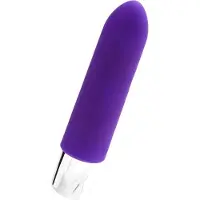 VeDO – Siliconen Mini Vibrator met Zijdezacht Textuur voor elk Erotische Moment – 9.5 cm – Paars