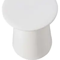 Vtwonen Button Bijzettafel - Keramiek - Wit - 45x35x35