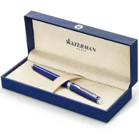 Waterman Hémisphère rollerballpen | helderblauwe lak | fijne punt | zwarte inkt | geschenkverpakking