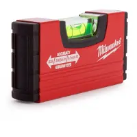 Milwaukee 2x Mini Waterpas Aluminium 10 cm - Compact & Nauwkeurig