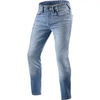 REV'IT! Jeans Piston 2 SK Lichtblauw Used Motorjeans Maat L34/W31