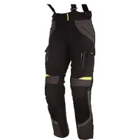 Modeka Panamericana, textiel broek vrouwen ,zwart/neon geel ,20
