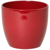 Floran Plantenpot - wijnrood - glans - keramiek - 13 x 12 cm - Plantenpotten