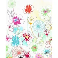 Overig Fotobehang Joyful - Meerkleurig - 2,50m X 200cm