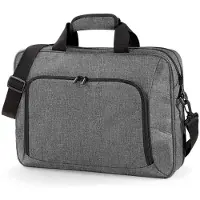 Quadra Werktas met laptopvak grijs 41 x 30 cm - Laptoptassen