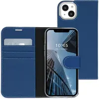 Accezz Wallet Softcase Bookcase voor de Apple iPhone 14 Plus - Donkerblauw