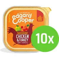 Edgard & Cooper Adult Chicken & Turkey 150 gram - 10 kuipjes
