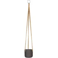 Pottery Pots Rough Eco-line hangende bloempot XXS 11x10 cm Charlie zwart