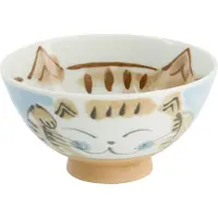 Tokyo Design Studio - Kawaii Cat - Rijstkom - Blauw - 300ml - 11.5 x 6 cm