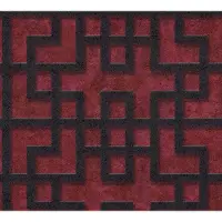 A.S. Création GRAFISCH BEHANG - rood zwart - AS Creation Asian Fusion