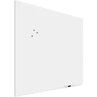 Ivol Premium glassboard met blinde bevestiging - 100x100 cm - Wit