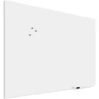 Ivol Premium glassboard met blinde bevestiging - 90x120 cm - Wit
