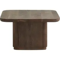 Nordal Toke mangohouten salontafel donkerbruin 70x70x40cm