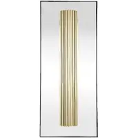 Ptmd Junita Rechthoekige Spiegel - 40,5 x 9 x 96 cm - Metaal - Zwart